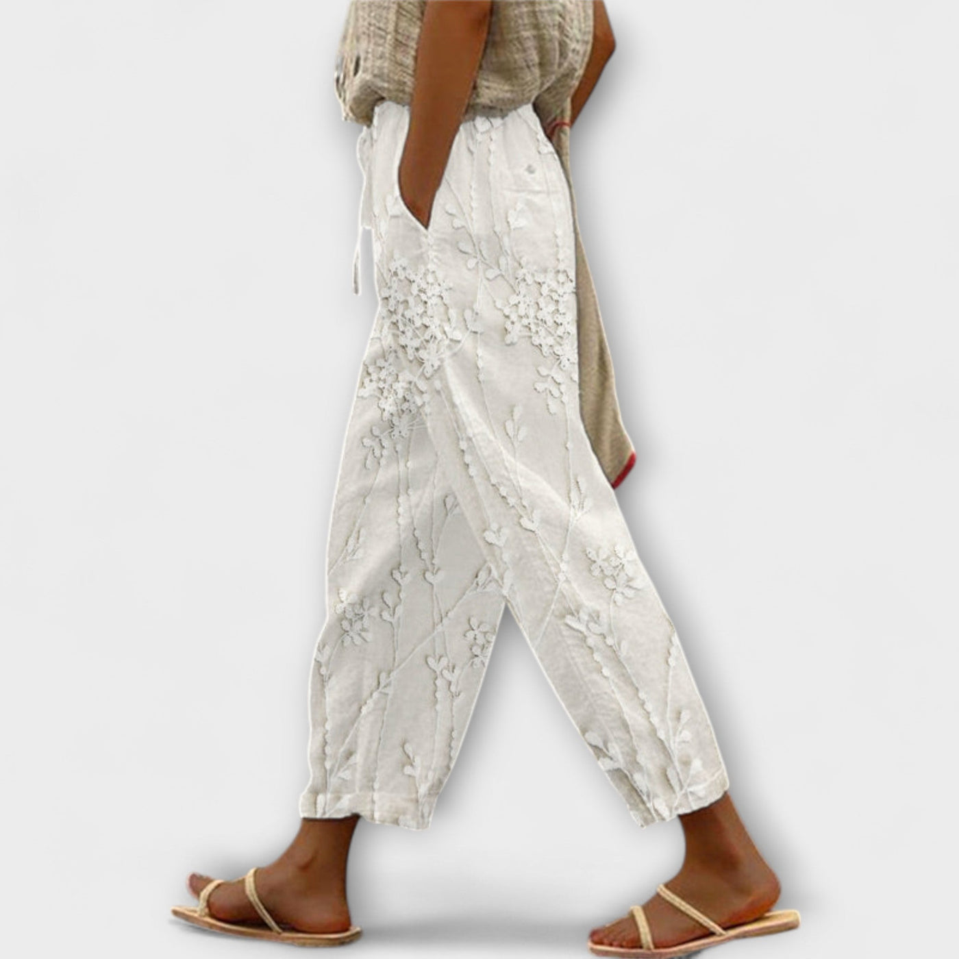 Zoey - Spodnie w Liście