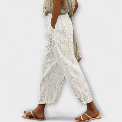 Zoey - Spodnie w Liście