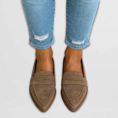 Zamszowe loafersy