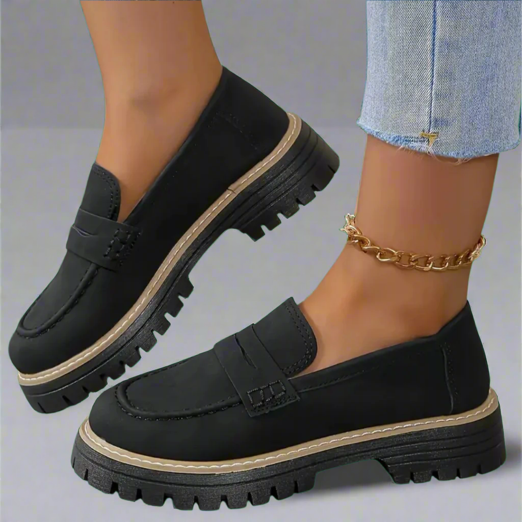 Damskie loafersy z grubą podeszwą – nowoczesna elegancja i komfort