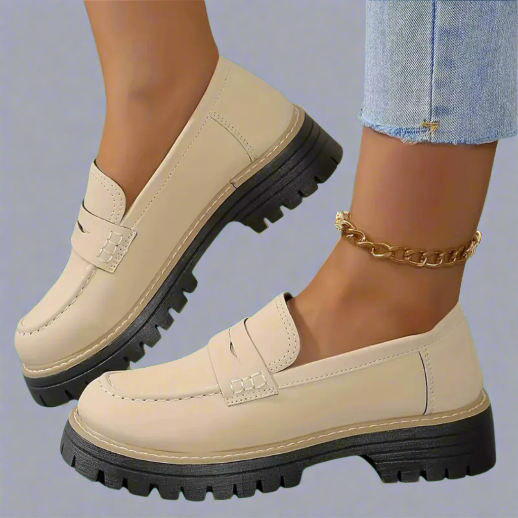 Damskie loafersy z grubą podeszwą – nowoczesna elegancja i komfort