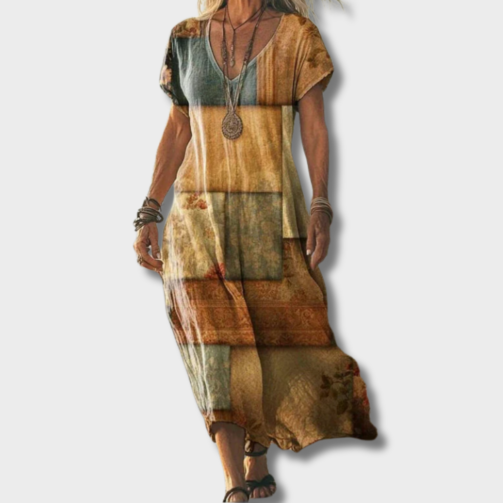 Sukienka w wielokolorowym gradiencie