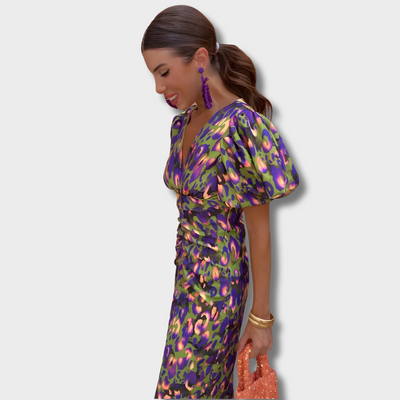 Wielokolorowa Sukienka