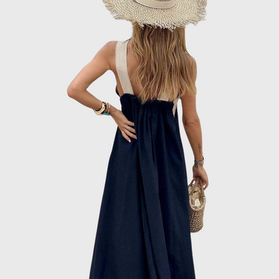 Sukienka z Krzyżowym Dekoltem