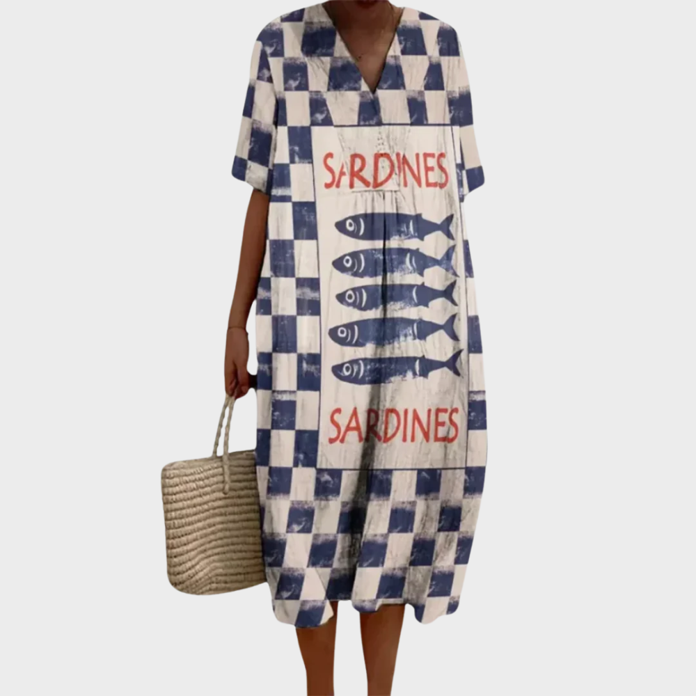 Letnia Sukienka w Kratkę