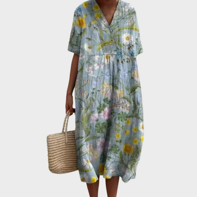 Luźna Sukienka Boho na Lato