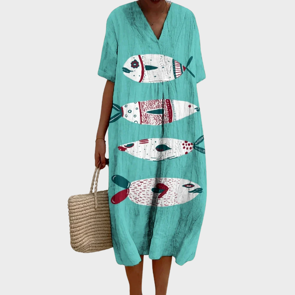 Krótka Letnia Sukienka Boho