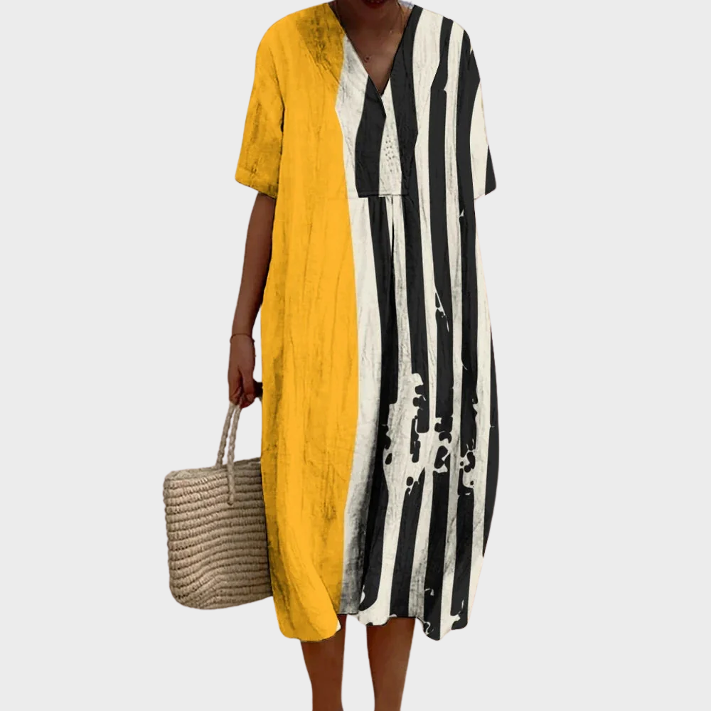 Długa Asymetryczna Sukienka