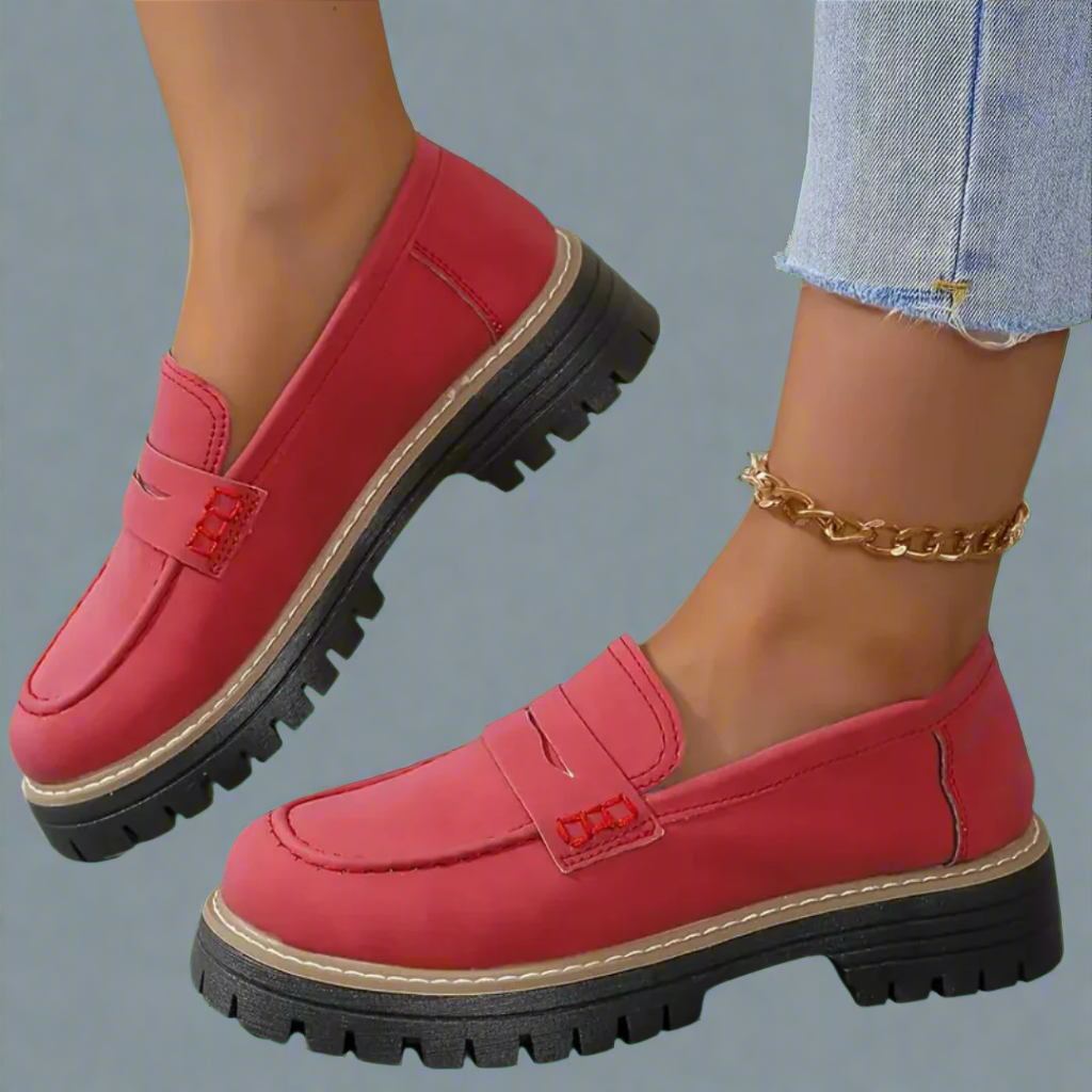 Damskie loafersy z grubą podeszwą – nowoczesna elegancja i komfort
