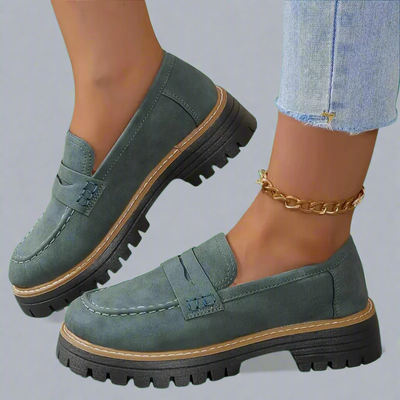 Damskie loafersy z grubą podeszwą – nowoczesna elegancja i komfort