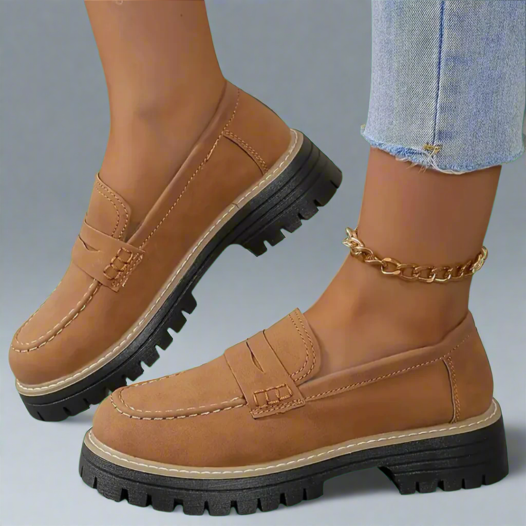 Damskie loafersy z grubą podeszwą – nowoczesna elegancja i komfort