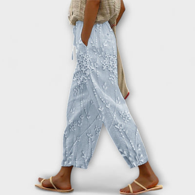 Zoey - Spodnie w Liście