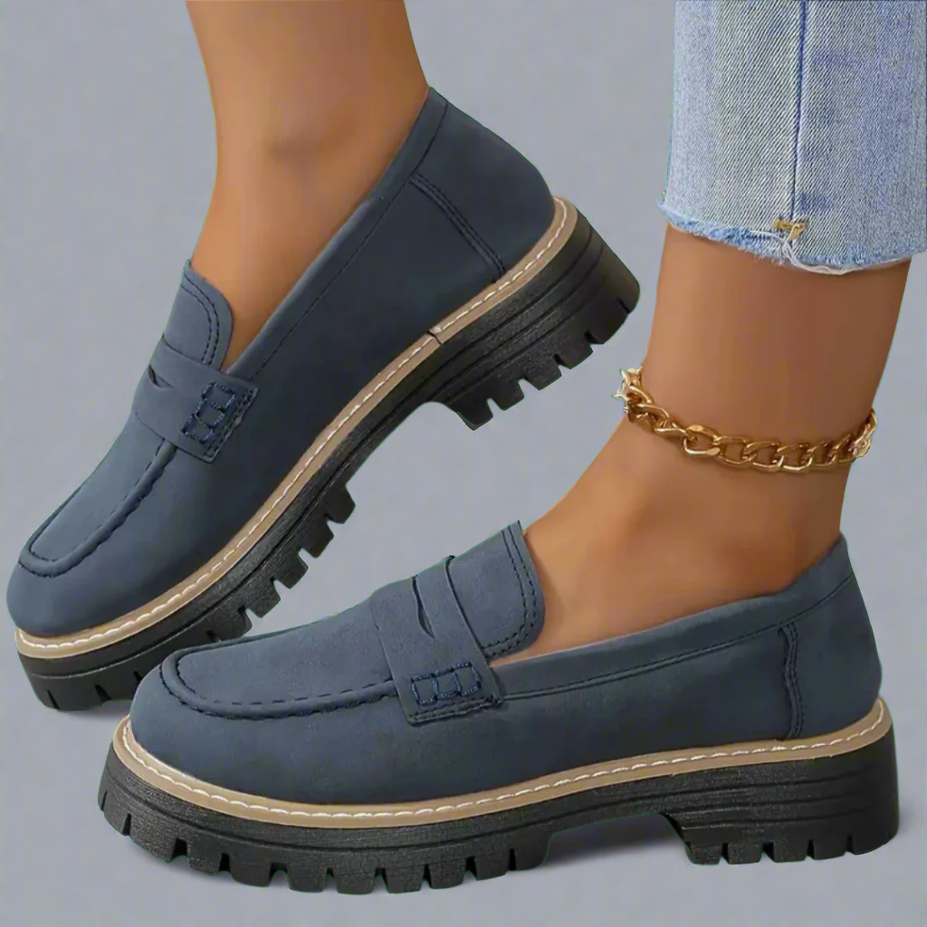 Damskie loafersy z grubą podeszwą – nowoczesna elegancja i komfort