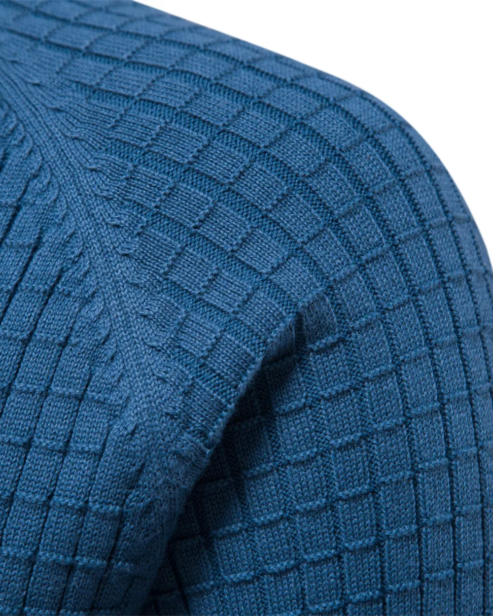 Męski Sweter w Wzór Kraty