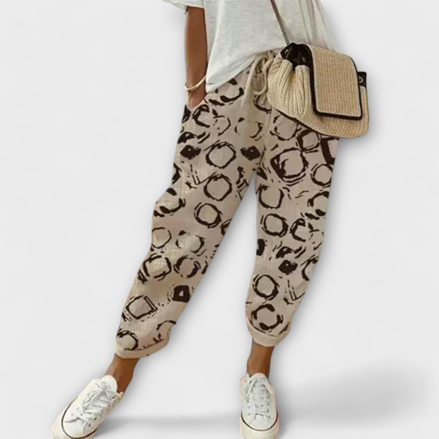 Burga - Wygodne Spodnie Bawełniano-Lnianie