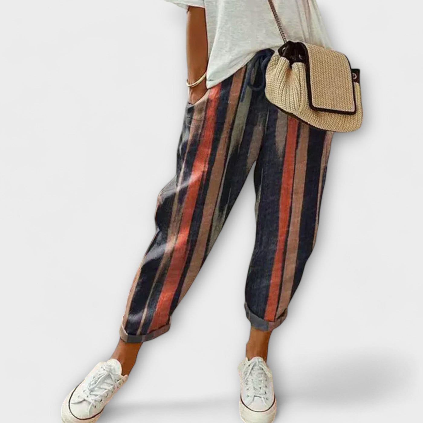 Burga - Wygodne Spodnie Bawełniano-Lnianie