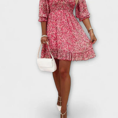 Kwiatowa Sukienka Puff