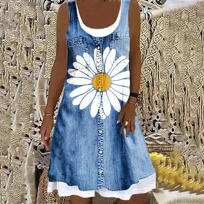 Neve™ - Elegancka Sukienka Dżinsowa