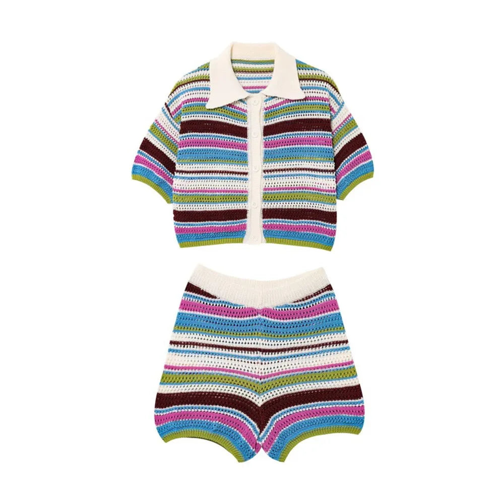 Femke™ | Zestaw Swetra Polo™ | Elegancka Dzianinowa Kreacja