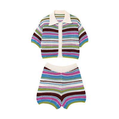 Femke™ | Zestaw Swetra Polo™ | Elegancka Dzianinowa Kreacja