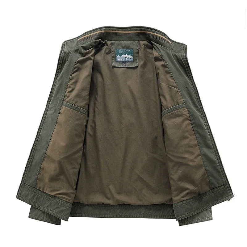 Luźna kurtka bomber z ociepleniem