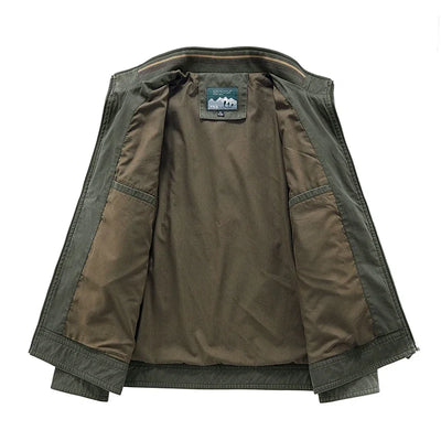 Luźna kurtka bomber z ociepleniem