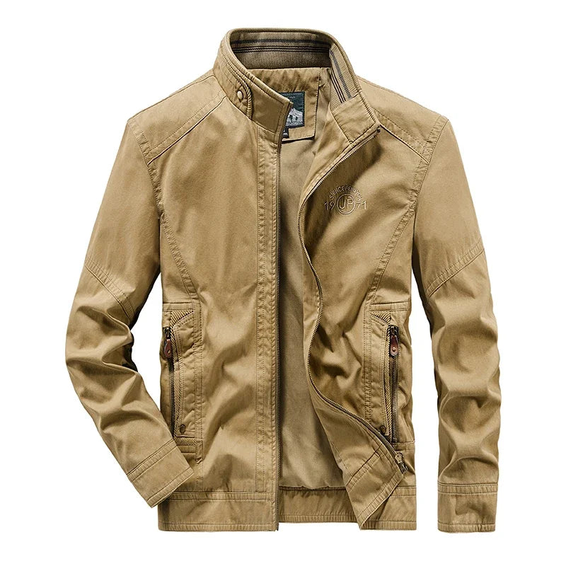 Luźna kurtka bomber z ociepleniem