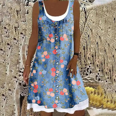 Neve™ - Elegancka Sukienka Dżinsowa