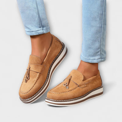 Casual loafers z okrągłym noskiem