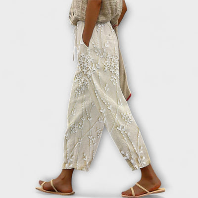 Zoey - Spodnie w Liście